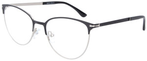 Schwarz-Silberne Bifokalbrille BECKY aus hochwertigem...
