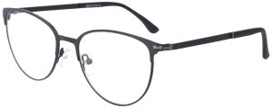 Schwarze Bifokalbrille BECKY aus hochwertigem Edelstahl...
