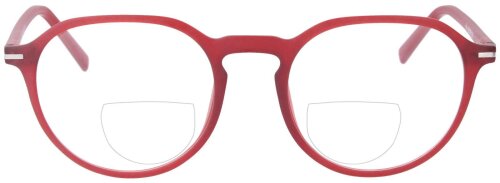 Moderne Bifokalbrille MARLON aus Kunststoff im stylischen Rot in individueller Sehstärke
