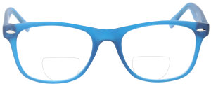 Stylische Bifokalbrille KAI aus Kunststoff im kräftigen Blauton und in individueller Sehstärke