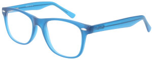 Stylische Bifokalbrille KAI aus Kunststoff im kräftigen Blauton und in individueller Sehstärke