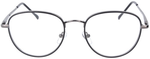 Moderne Einstärkenbrille JOLENE aus Metall im klassischen Gunmetall & in individueller Sehstärke