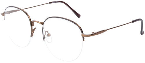 Elegante Einstärkenbrille ANDREA aus Metall im dezenten Braun & in individueller Sehstärke