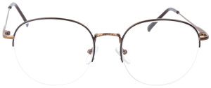 Elegante Einstärkenbrille ANDREA aus Metall im dezenten Braun & in individueller Sehstärke
