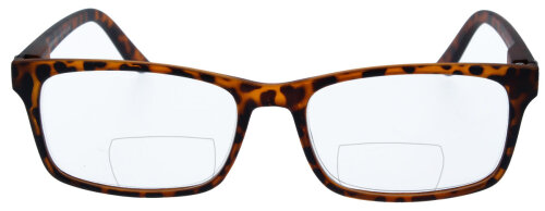 Moderne Kunststoff - Bifokalbrille MR73 / Riley in Havanna mit individueller Stärke