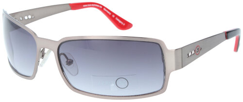 Sportliche Metall - Sonnenbrille LOOX 7021 590 in Gun mit grauer Tönung