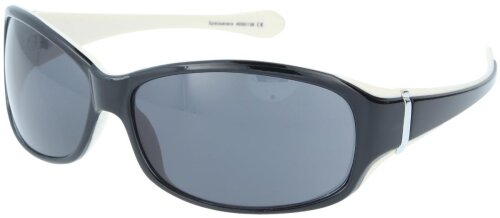 Extravagante Kunststoff - Sonnenbrille Specsavers 4000136  in Schwarz - Weiß