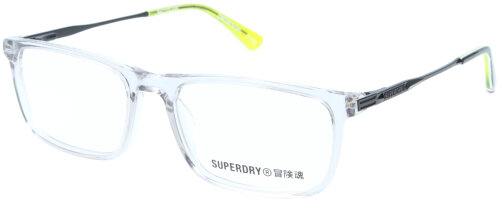 Klassische Brillenfassung Superdry SDO PETERSON 108 in Transparent mit Highlights