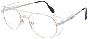 Zeitlose Herrenfassung aus Metall mit Seitenschutz und...