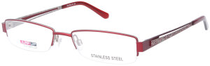 Moderne Brillenfassung JumpUp BI 2733-10  in Rot - Silber...