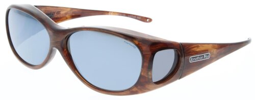 Jonathan Paul LOTUS - polarisierende Überbrille - M - Oval - Brushed Horn - Grau