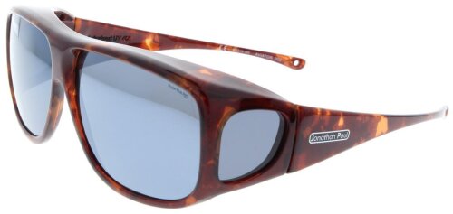 Überbrille XL von Jonathan Paul - AVIATOR - rechteckig / Tortoiseshell - Grau