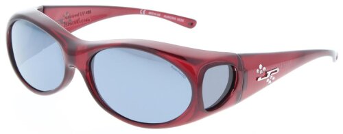 Jonathan Paul AURORA Überbrille - S - Oval Claret - Grau