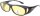 Montana polarisierende Sonnenbrille / Überbrille FO2I Schwarz Matt - gelbe Tönung