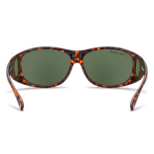 Polarisierende Montana Sonnenbrille/Überbrille FO3B Havanna Matt - grüne Tönung
