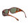 Polarisierende Montana Sonnenbrille/Überbrille FO3B Havanna Matt - grüne Tönung
