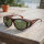 Polarisierende Montana Sonnenbrille/Überbrille FO3B Havanna Matt - grüne Tönung