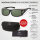 Montana polarisierende Sonnenbrille / Überbrille FO5A Schwarz Matt - grüne Tönung