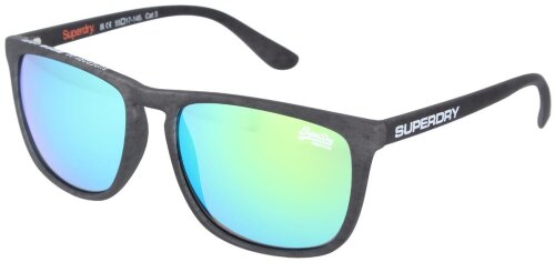 Verspiegelte Superdry Kunststoff-Sonnenbrille SHOCKWAVE 182 in mattem Grau