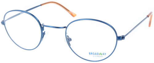 Hochwertige Metall-Einstärkenbrille BROADWAY in Blau-Orange mit individueller Stärke