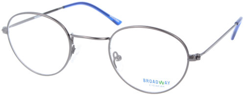 Hochwertige Metall-Einstärkenbrille BROADWAY in Gun-Blau mit individueller Stärke