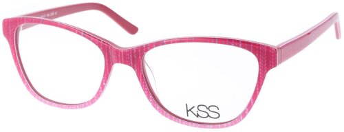 Auffällige Cateye-Einstärkenbrille KISS in Pink mit individueller Stärke