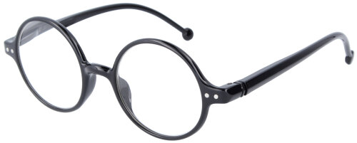 Runde Retro - Lesebrille / Lesehilfe LENNON in Schwarz
