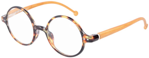 Runde Retro - Lesebrille / Lesehilfe LENNON in Havanna