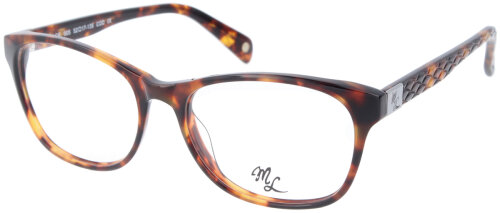 Edle Kunststoff-Brillenfassung PAGE 005 in dunklem Havanna