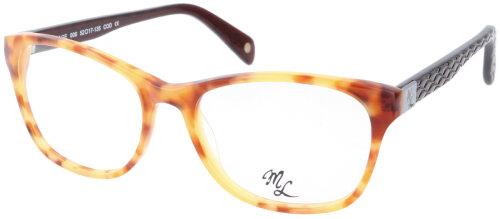 Edle Kunststoff-Brillenfassung PAGE 006 in hellem Havanna