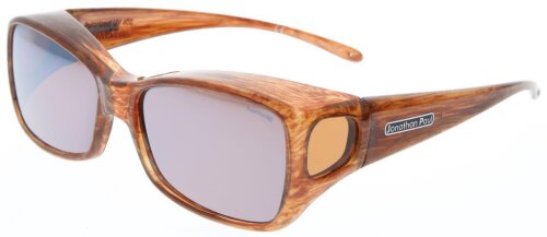 Jonathan Paul DAHLIA - Polarisierende Überbrille - M - rechteckig Tiger Eye - Braun