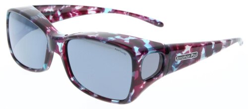 Jonathan Paul DAHLIA - Polarisierende Überbrille - M - rechteckig Mother Pearl - Grau