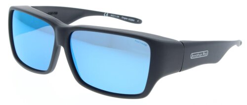 Jonathan Paul OOGEE - Polarisierende Überbrille - L - rechteckig Matte Black - Grau