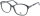 Elegante Kunststoff-Komplettbrille TAO in Schwarz-Glitzer mit Federscharnier und individueller Stärke
