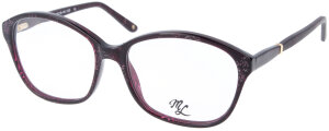 Elegante Kunststoff-Komplettbrille TAO in Violett-Glitzer...