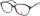 Elegante Kunststoff-Komplettbrille TAO in Violett-Glitzer mit Federscharnier und individueller Stärke