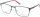 Klassische Vollrand Titan - Brillenfassung Cubista 8649 T03 in Schwarz / Gun / Rot mit Federscharnier