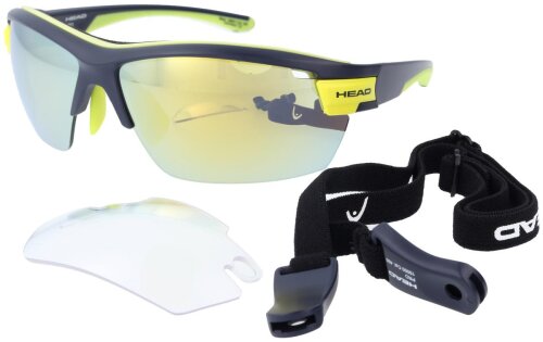 Polarisierende Sonnenbrille HEAD Racer 15001-400 aus Kunststoff in Dunkelblau / Gelb