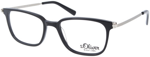 Klassische Brillenfassung S.Oliver S.O. 94741 - 600 in Schwarz - Silber