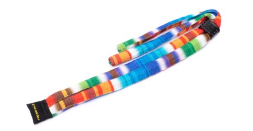 Brillenband CROAKIES SUITER XL mit justierbarem Stopper aus Polyester in Serape