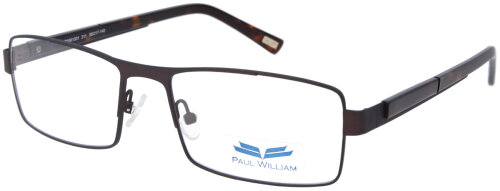 Dunkelbraune Herren-Komplettbrille PWM 1501 311 mit individueller Stärke