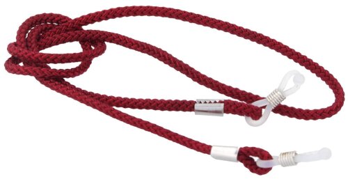 Edles Nylon - Brillenband mit einstellbaren Silikonschlaufen an den Enden in Bordeaux