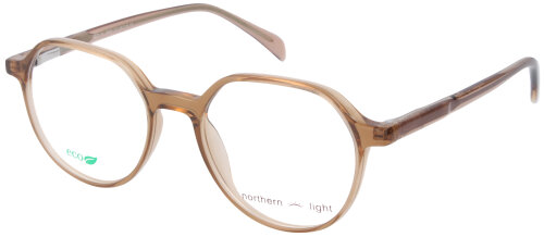 Klassische Vollrand - Brillenfassung NOTHERN LITE NL-8989 C2 in Braun - Transparent