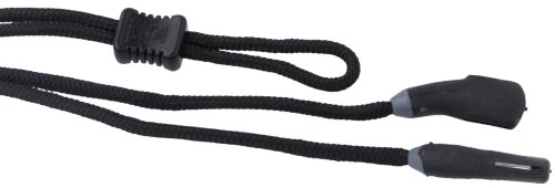 Robustes CROAKIES Brillenband / Brillenkordel / Sportband mit XL Tite-End MAX in Schwarz