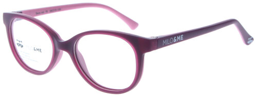 Moderne MILO & ME Kinderbrille SARA 85142 75 in Malve / Brombeer aus flexiblen Kunststoff + Zubehör