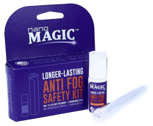 Anti-Fog Safety Kit - Set mit Antibeschlag-Tropfen und Mikrofasertuch