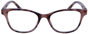 Schicke Kunststoff-Fertiglesebrille MARY in HAVANNA...