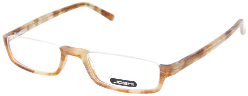 JOSHI - Klassische Halbrand - Brillenfassung 7899 C8 aus Acetat in Braun / Havanna