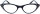 Schwarze Fertiglesebrille BELLA mit Cat-Eye Form, Strass-Steinen und Federscharnier + 1,50 dpt
