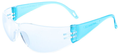 Schutzbrille für Kinder aus stabilem Polycarbonat für optimale Sicherheit in Türkis